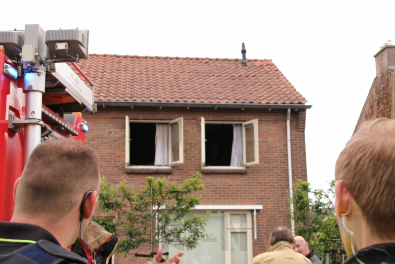 Kortsluiting veroorzaakt brand op bovenverdieping woning